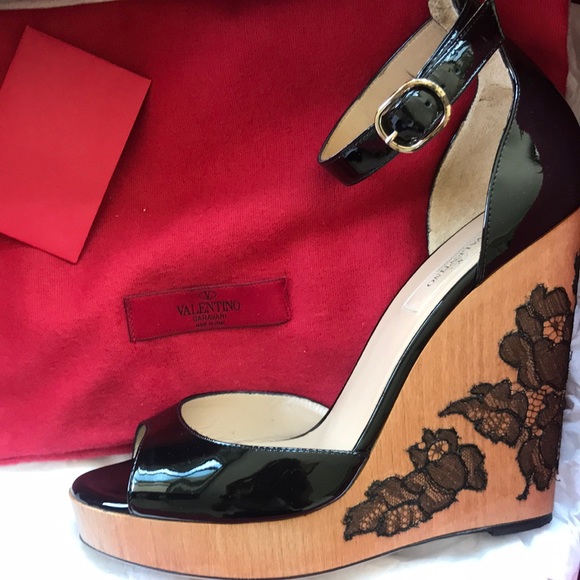 Valentino Wedges (RARE) - Picture 1 of 4